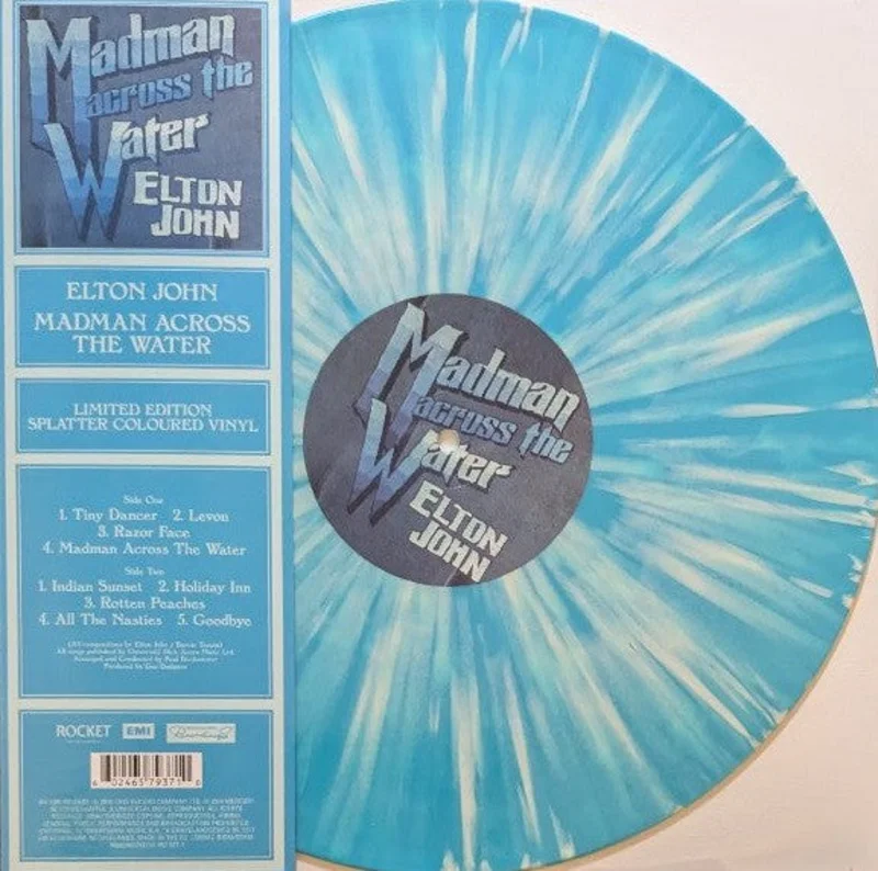 Elton John - Madman Across The Water (LP, Album, Ltd, RE, Blu) (Mint (M))