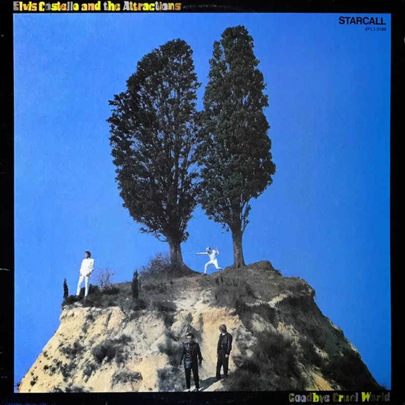 Elvis Costello & The Attractions - Goodbye Cruel World (LP, Album) (Very Good Plus (VG+))