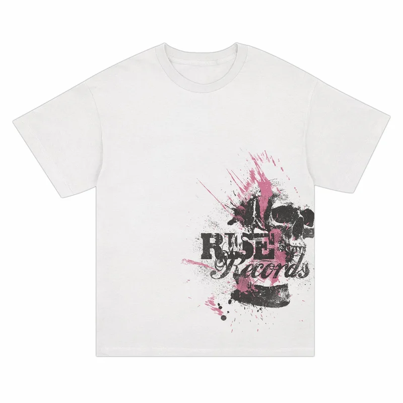 Emo Throwback Side-Print White T-Shirt