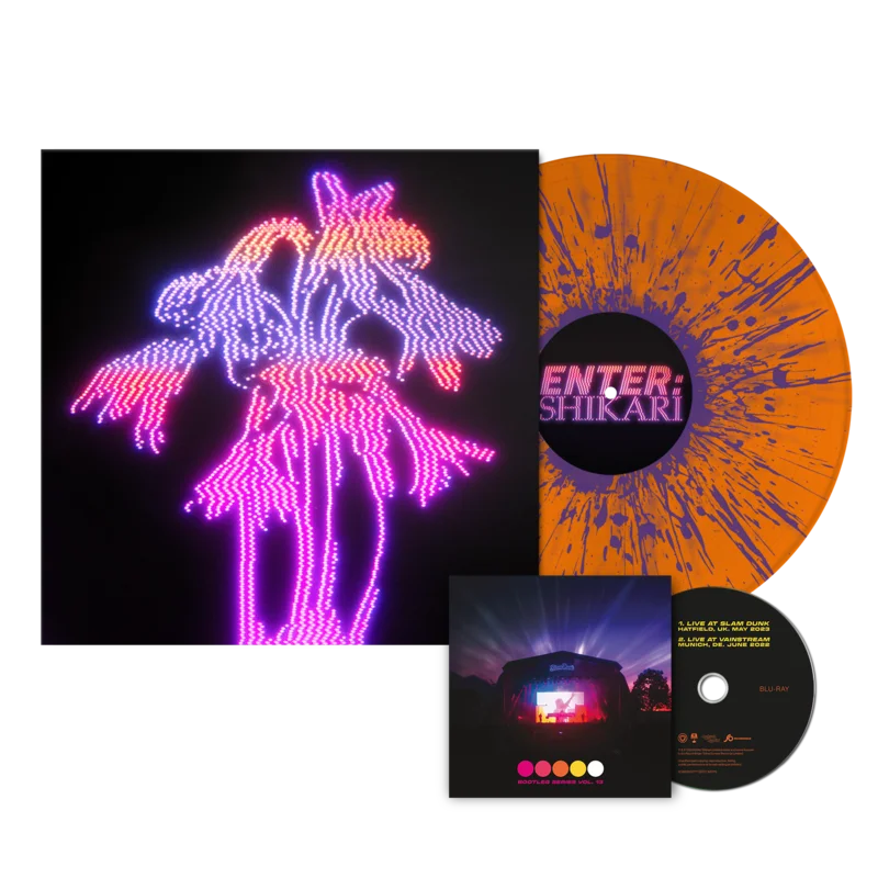 ENTER SHIKARI DANCING ON THE FRONTLINE LP + BLU-RAY (Limited Edition  Only 300 Made, Bio Orange w/ Bio Purple Splatter Vinyl)