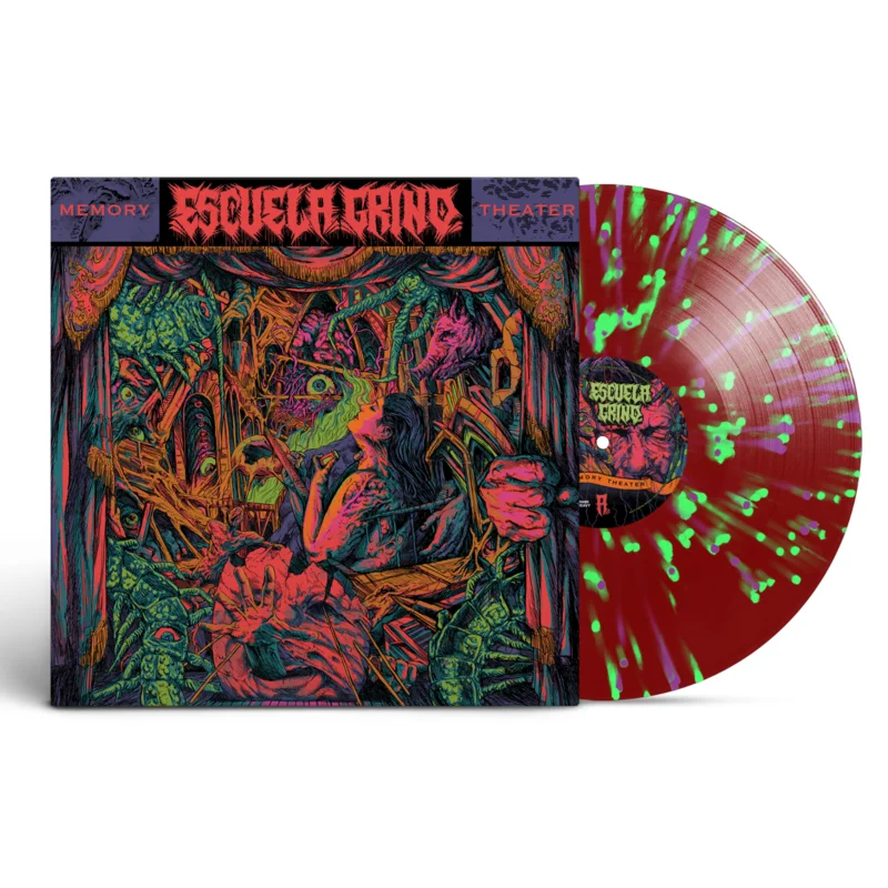ESCUELA GRIND MEMORY THEATER LP (Limited Edition  Only 100 Made, Transparent Red w/ Green & Purple Splatter Vinyl)