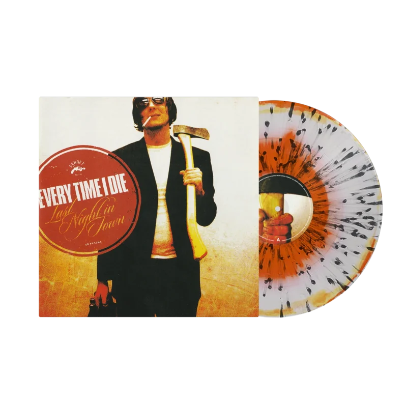 EVERY TIME I DIE 'LAST NIGHT IN TOWN' LP (White and Tangerine w/ Black Splatter Vinyl)