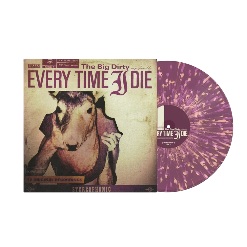 EVERY TIME I DIE 'THE BIG DIRTY' LP (Orchid w/Bone & Violet Splatter Vinyl)