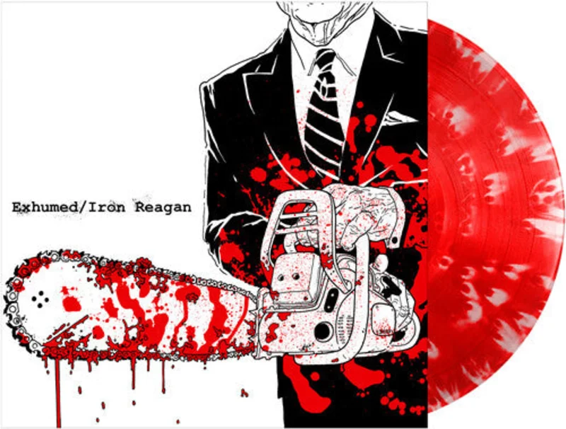 EXHUMED/IRON REAGAN 'SPLIT' 12" SINGLE (Red/White Splatter Vinyl)