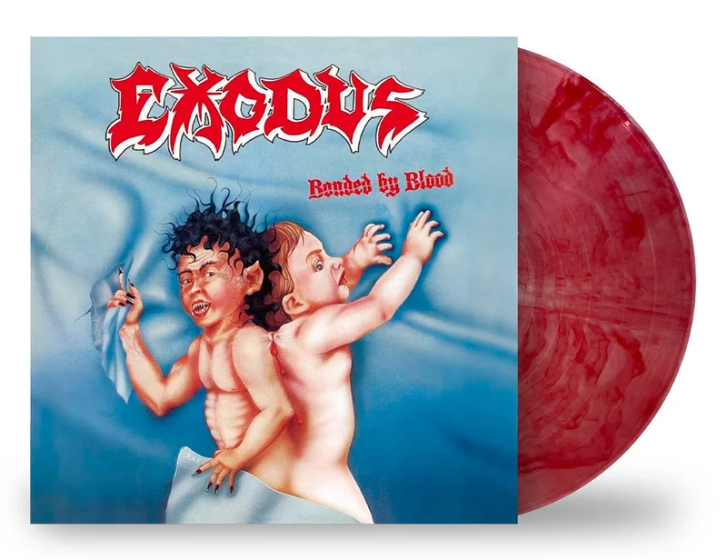 EXODUS BONDED BY BLOOD LP (Limited Edition  Only 300 made, Clear w/ Blood Red Swirl Vinyl)