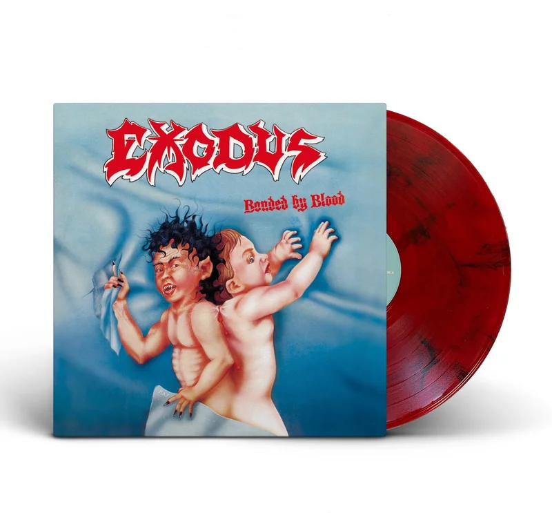 EXODUS 'BONDED BY BLOOD' LP  ONLY 150 MADE (Limited Edition Blood Red w/Black Swirl Vinyl)