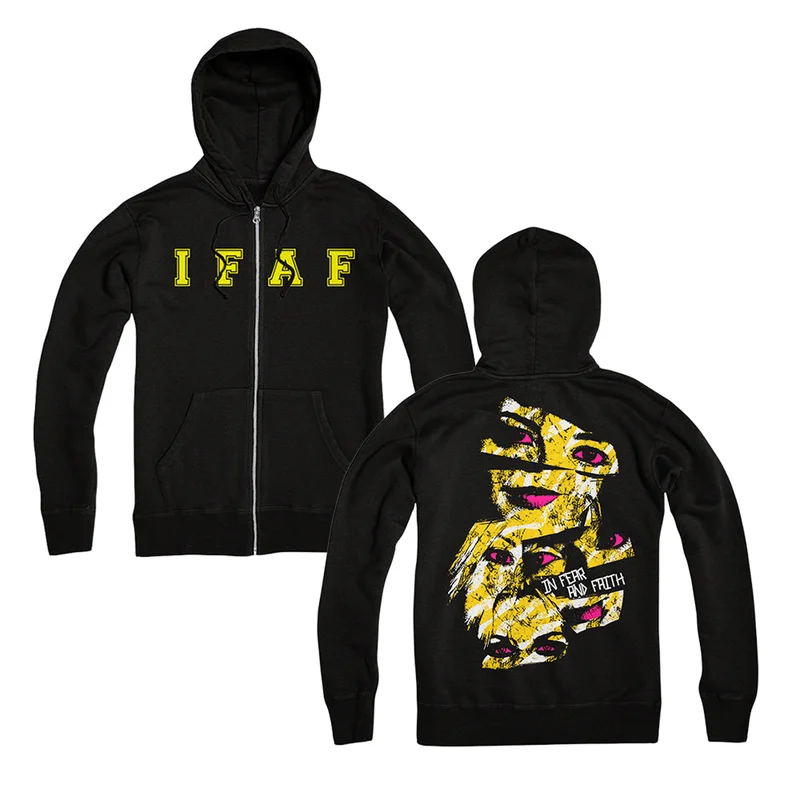 Eyes Black Zip-Up