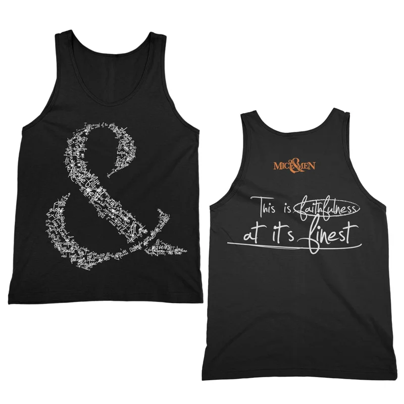 Faithfulness Black Tank Top