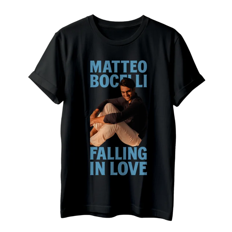 Falling In Love Black T-Shirt
