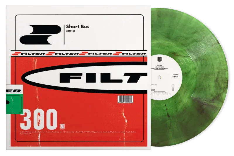 FILTER 'SHORT BUS' 30TH ANNIVERSARY EDITION LP (Limited Edition  Only 500 Made, Green Smoke Vinyl)