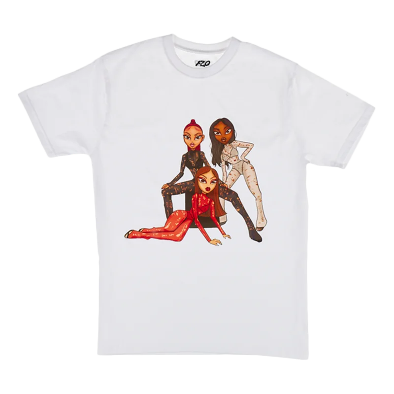 FLO, Illustration Homage Tee: White