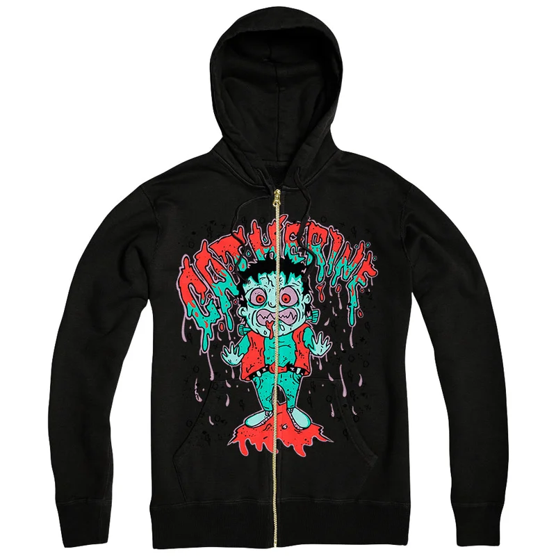 Frank Jr. Black Zip-Up