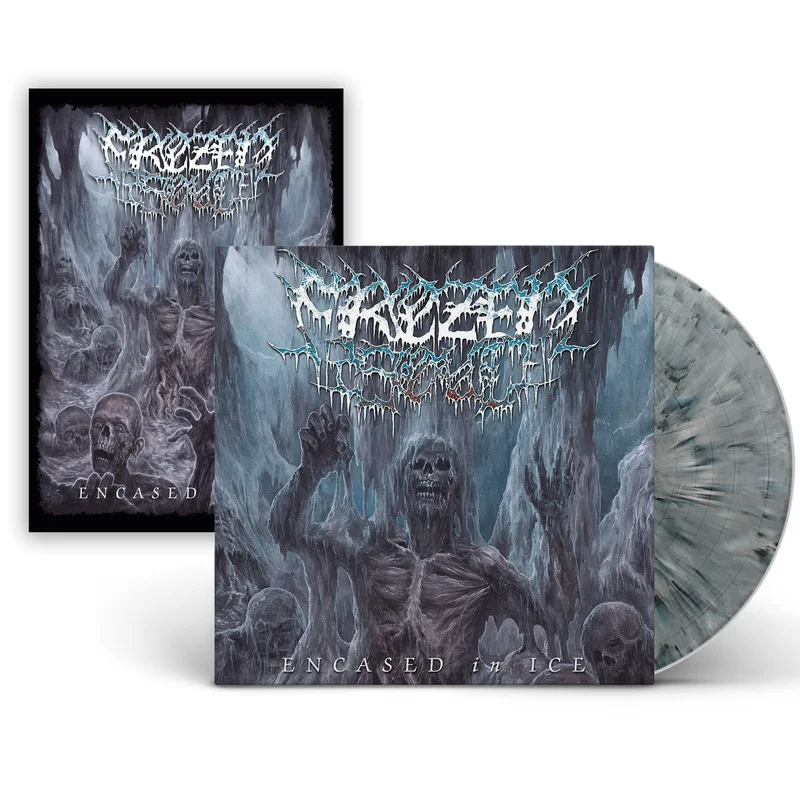 FROZEN SOUL 'ENCASED IN ICE' LP  ONLY 300 MADE (Grey Marble Vinyl)