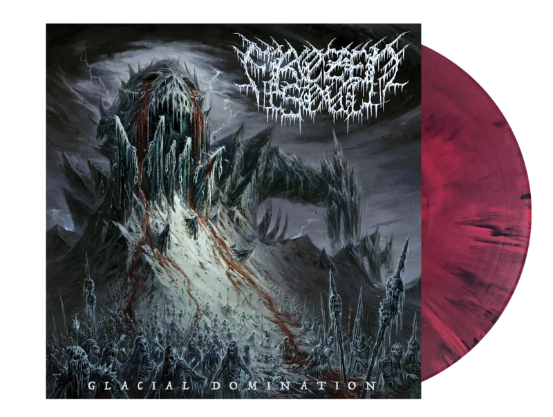 FROZEN SOUL GLACIAL DOMINATION LP (Limited Edition  Only 300 made, Magenta & Black Marble Vinyl)