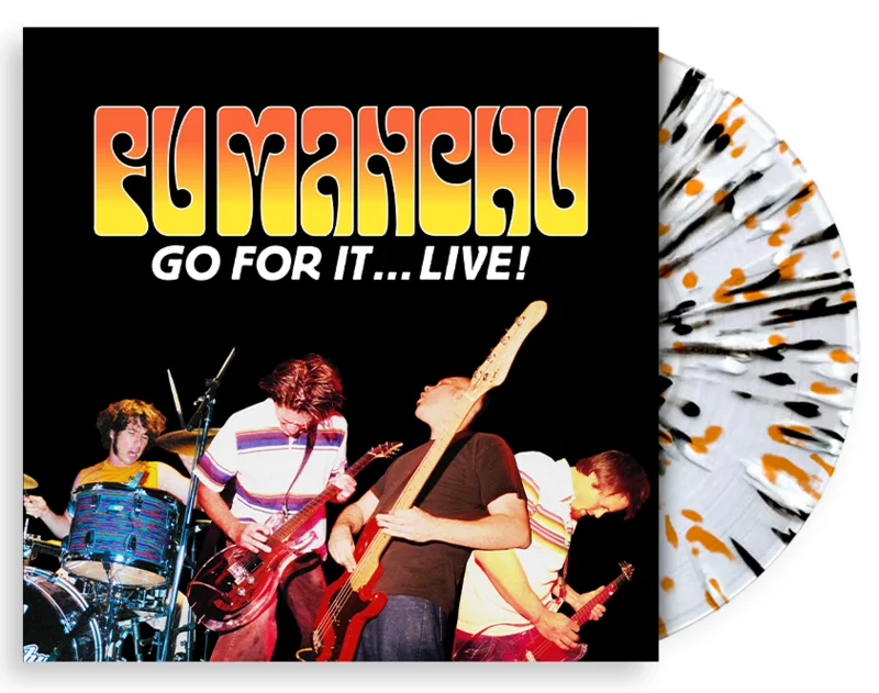FU MANCHU GO FOR IT...LIVE 2LP (Limited Edition  Only 250 Made, Clear With White, Orange, & Black Splatter Vinyl)