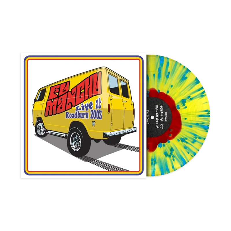 FU MANCHU LIVE AT ROADBURN 2003 LP (Limited Edition  Only 125 Made, Transparent Yellow & Red color in color w/ Blue Splatter Vinyl)