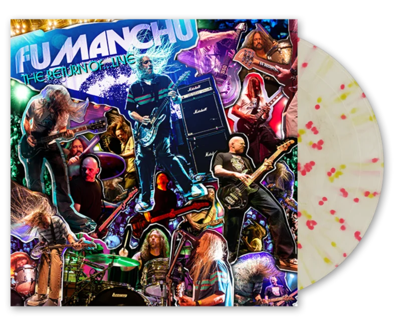 FU MANCHU THE RETURN OF...LIVE LP (Limited Edition  Only 250 Made, Splatter with Insomnia Effect Vinyl)