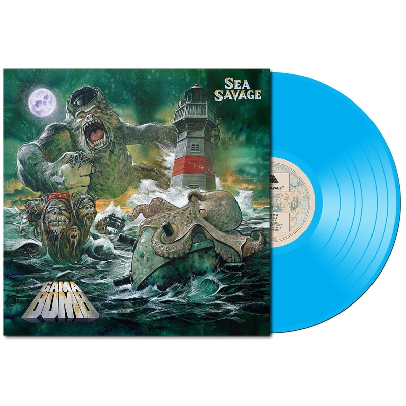 GAMA BOMB SEA SAVAGE LP (Limited Edition, Sea Blue Vinyl)