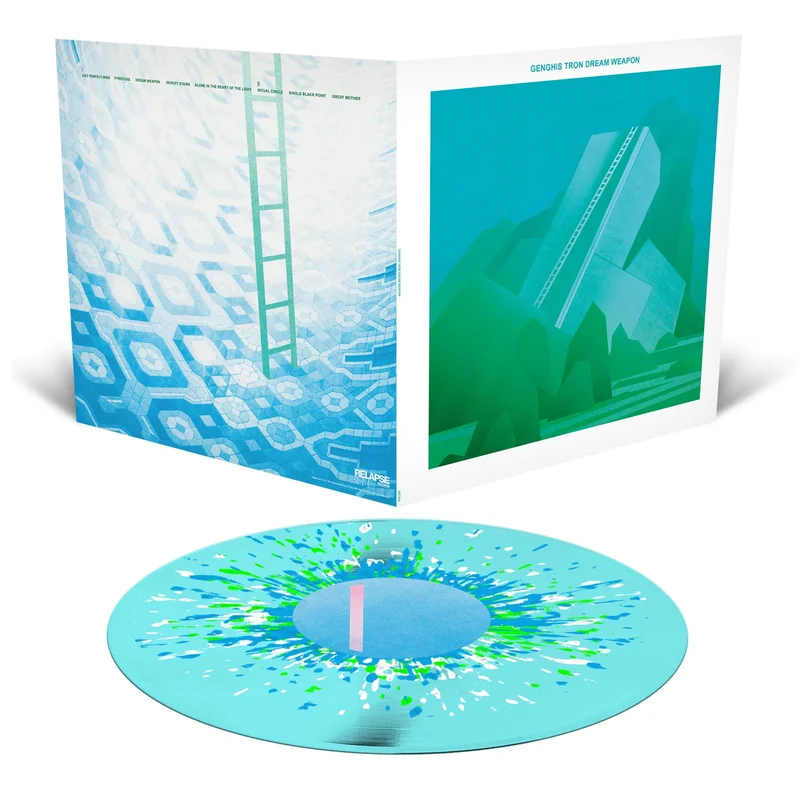 GENGHIS TRON 'DREAM WEAPON' (Limited Edition  Only 250 Made, Blue w/ White, Cyan Blue, & Neon Green Splatter Vinyl)