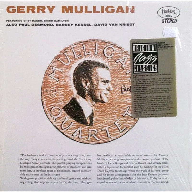 Gerry Mulligan Quartet Featuring Chet Baker, Chico Hamilton Also Paul Desmond, Barney Kessel, David Van Kriedt* - Gerry Mulligan/Paul Desmond