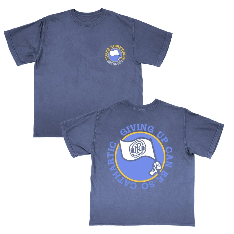 Giving Up - Denim Blue T-shirt