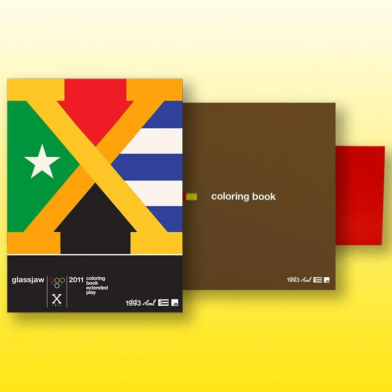 GLASSJAW COLORING BOOK RANDOM COLOR EP W/SERIGRAPH