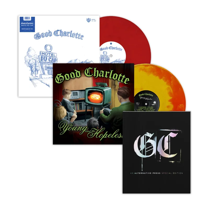 GOOD CHARLOTTE x ALTERNATIVE PRESS SPECIAL COLLECTORS EDITION MAGAZINE + MOTEL DU CAP LP & 'THE YOUNG AND THE HOPELESS' LP (Exclusive Vinyl)