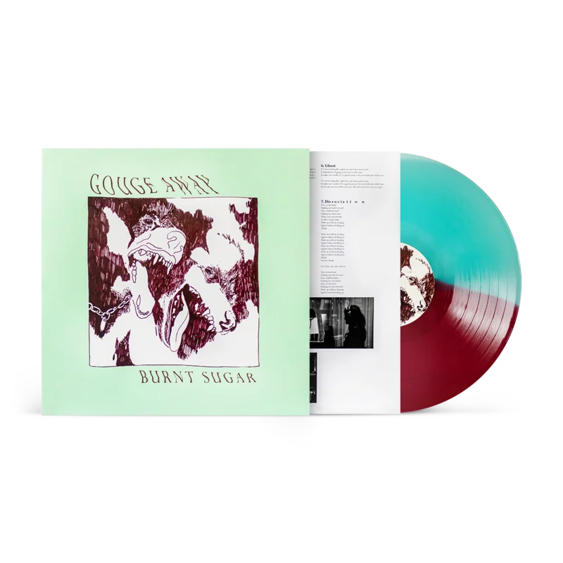 GOUGE AWAY 'BURNT SUGAR' LP (Electric Blue & Oxblood Split Vinyl)