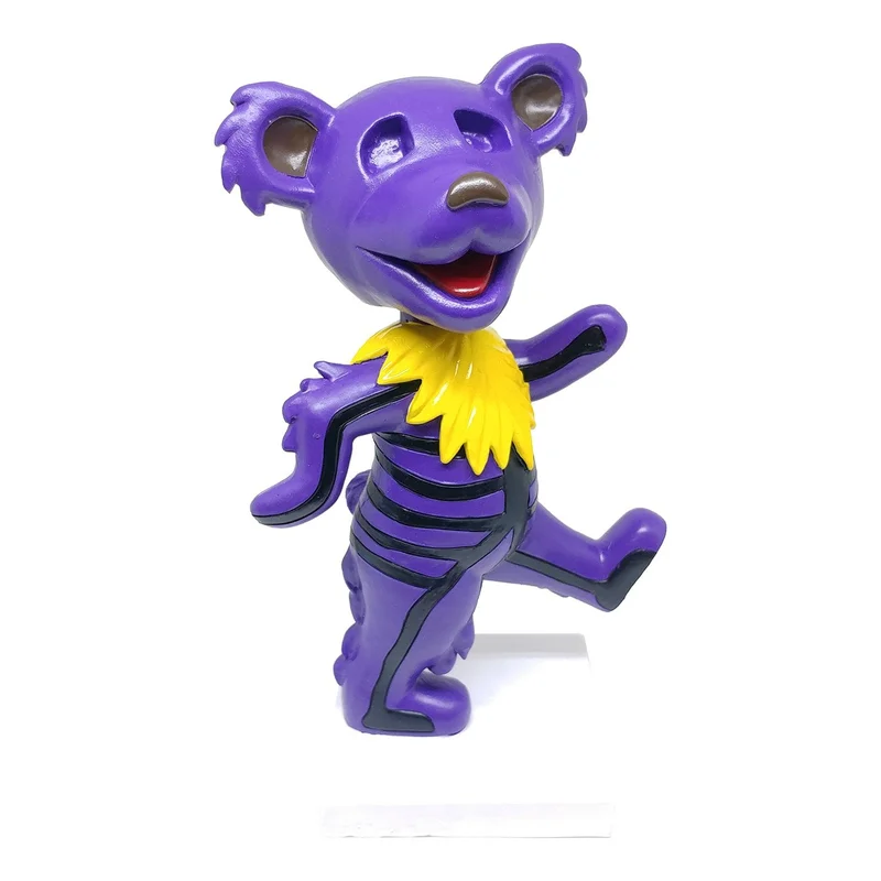 GRATEFUL DEAD DANCING BEAR 'SKELETON' BOBBLEHEAD - PURPLE