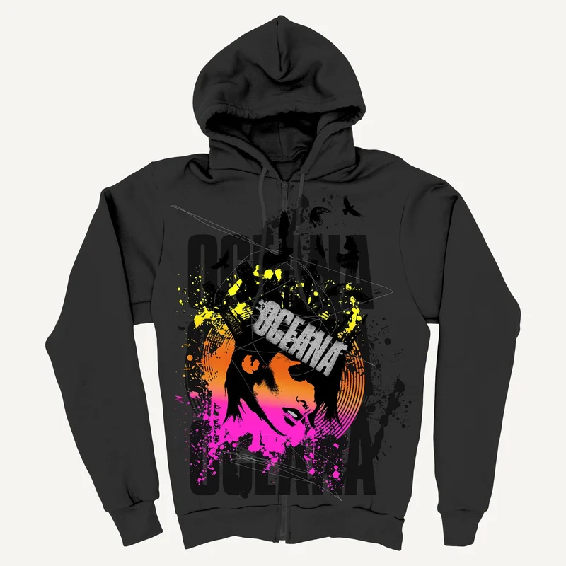 Grave Girl Dark Gray Zip-Up