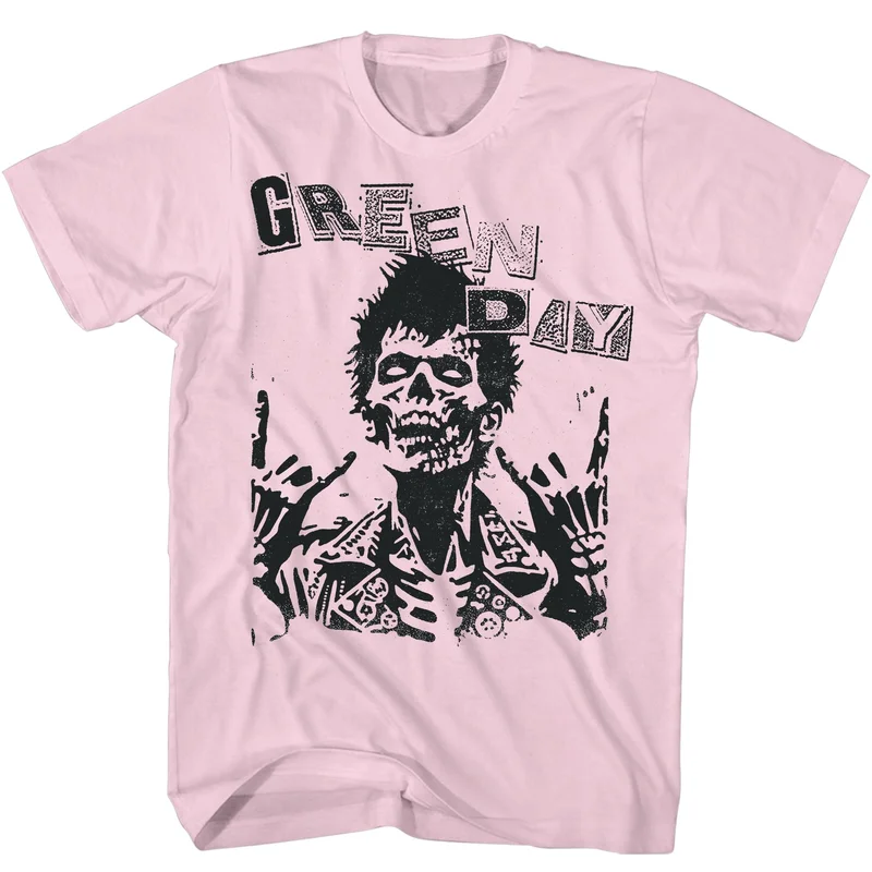 GREEN DAY BILLIE JOE ZOMBIE T-SHIRT pink