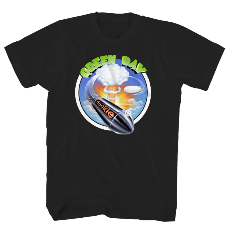 GREEN DAY DOOKIE ROCKET BLACK T-SHIRT BLACK