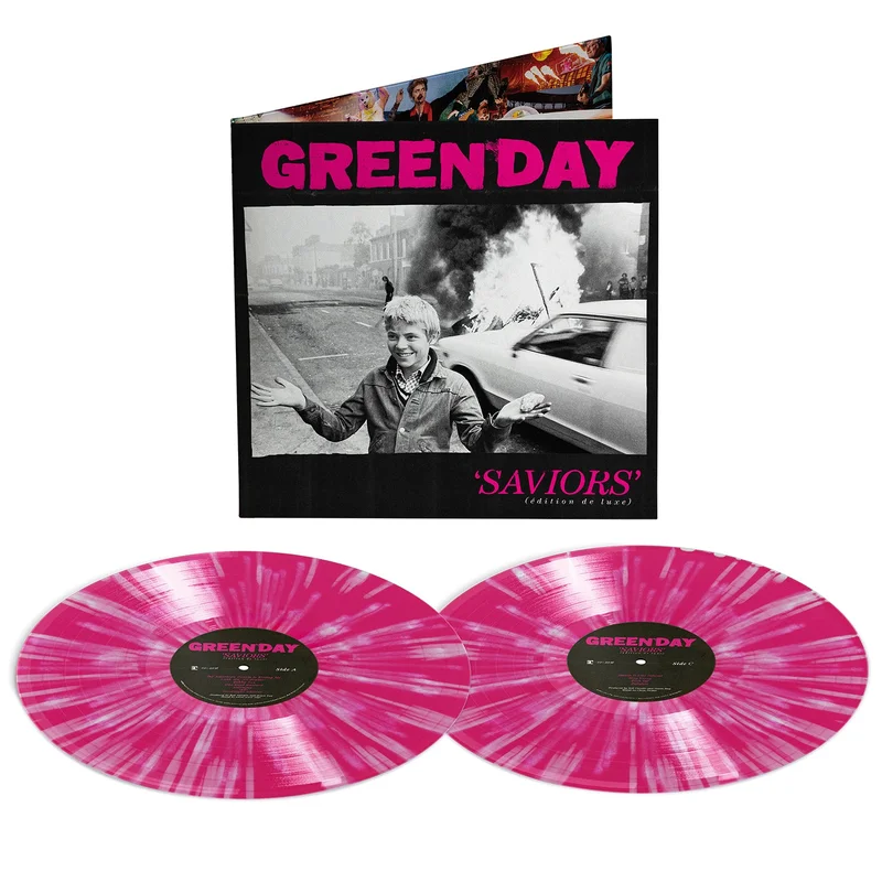 GREEN DAY 'SAVIORS (dition de luxe)' 2LP (Hot Pink w/White Splatter Vinyl)