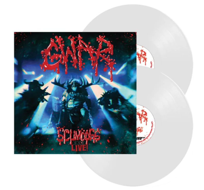 GWAR XXX LIVE! THE SCUMDOGS OF THE UNIVERSE 30TH ANNIVERSARY REUNION' LIMITED EDITION WHITE 2LP  ONLY 350 MADE