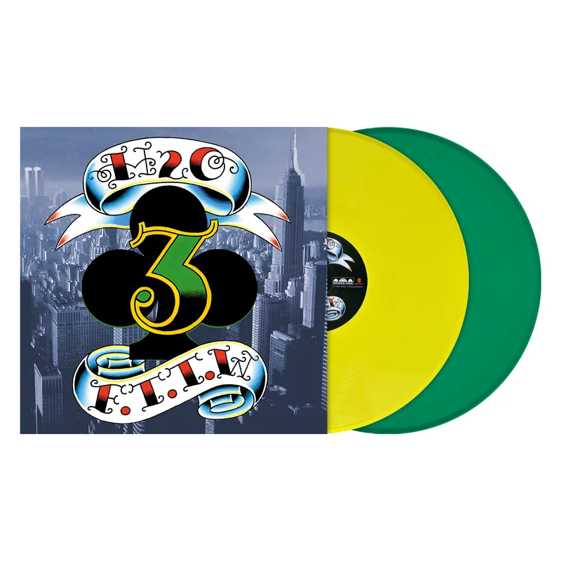 H2O FASTER THAN THE WORLD 25TH ANNIVERSARY 2LP (Limited Edition  Only 200 Made, Opaque Yellow & Opaque Green Vinyl)