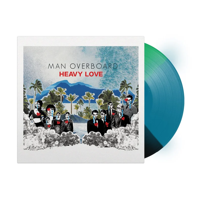 Heavy Love Tri-Color Classic Black / Aqua Blue / Kelly Green Vinyl LP