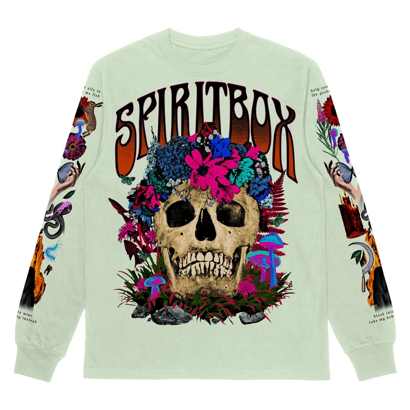 Holy Roller Skull Mint Long Sleeve