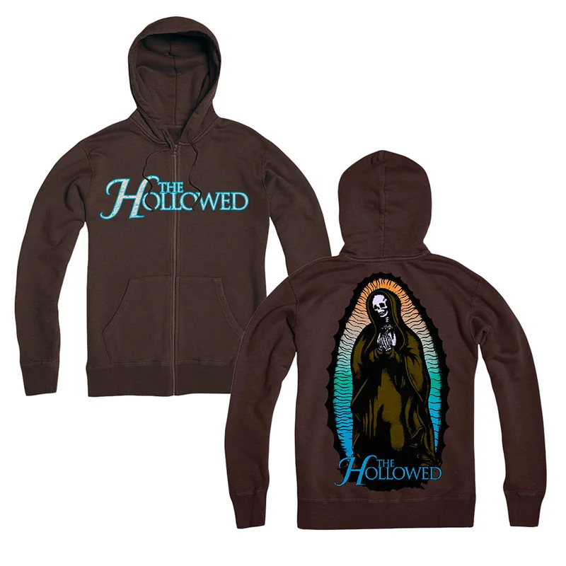 Holy Skeleton Brown Zip-Up