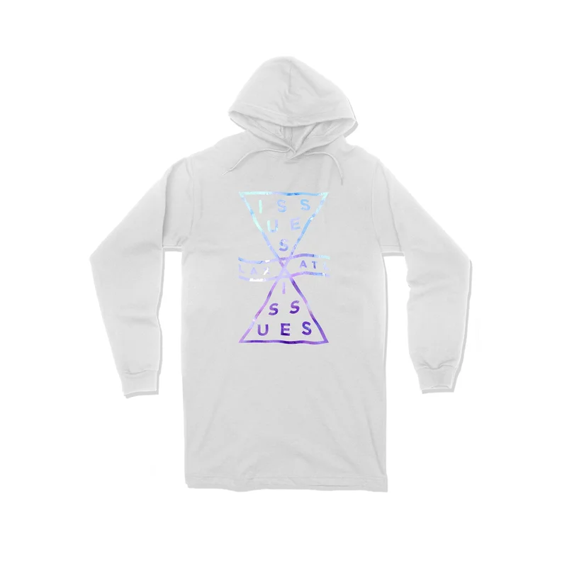 Hourglass Logo White Tall Pullover