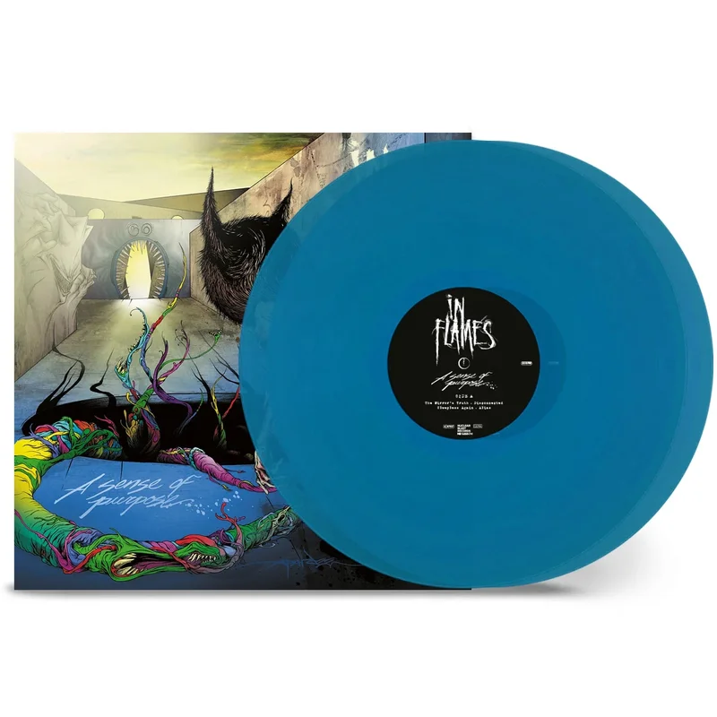 IN FLAMES 'A SENSE OF PURPOSE (THE MIRROR'S TRUTH VERSION)' 2LP (Remastered 2023, 180 Gram, Transparent Ocean Blue Vinyl)