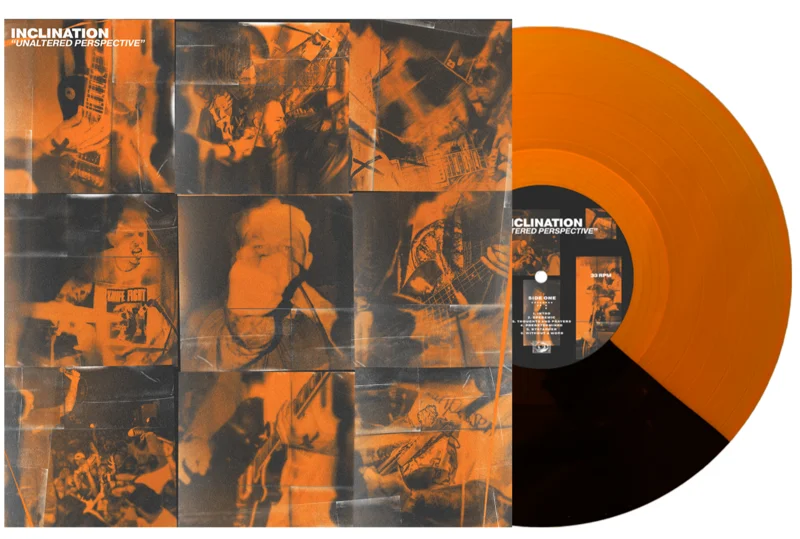 INCLINATION UNALTERED PERSPECTIVE LP (Limited Edition  Only 250 made, Half Black / Half Orange Crush Vinyl)