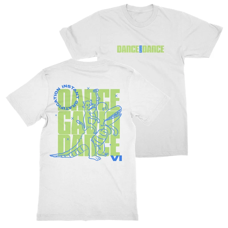 Instant Gratification | Dino White T-Shirt