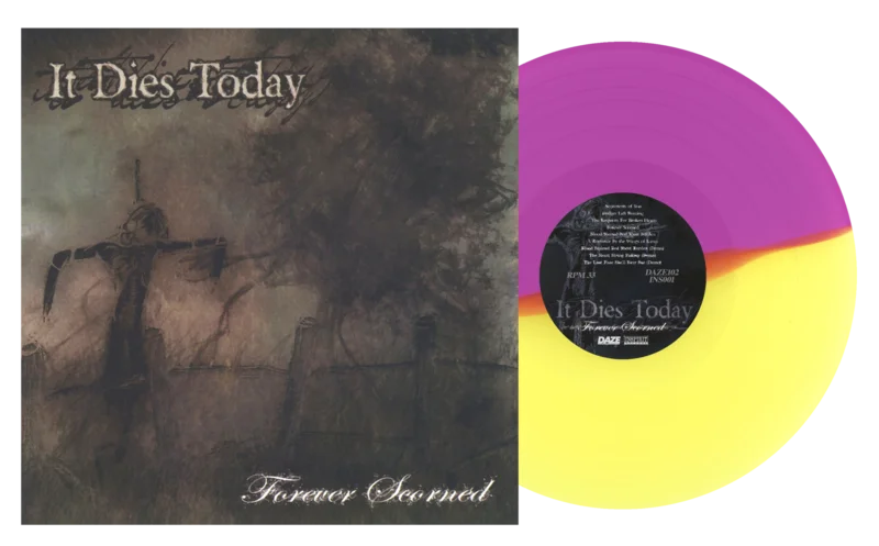 IT DIES TODAY FOREVER SCORNED EP (Limited Edition  Only 150 Made, Half Clear Yellow / Half Purple Vinyl)