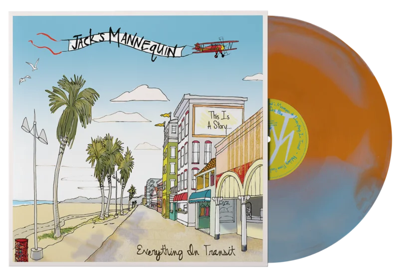 JACK'S MANNEQUIN EVERYTHING IN TRANSIT 20TH ANNIVERSARY LP (Exclusive  Limited to 300, Tangerine, Baby Blue, & Bone Smash Vinyl)