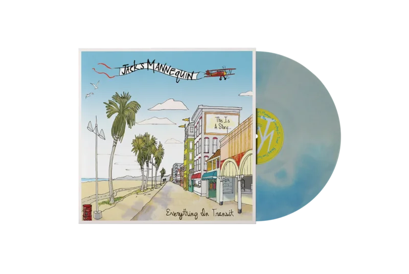 JACK'S MANNEQUIN EVERYTHING IN TRANSIT 20TH ANNIVERSARY LP (White & Sky Blue Galaxy Vinyl)