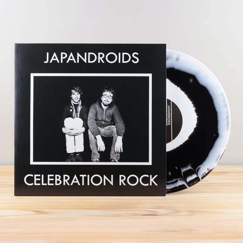 JAPANDROIDS 'CELEBRATION ROCK' LP (Black and White Mix Vinyl)