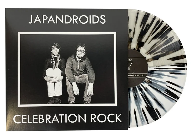 JAPANDROIDS 'CELEBRATION ROCK' LP (Limited Edition  Only 300 Made, Half White / Half Clear w/ Black Splatter Vinyl)