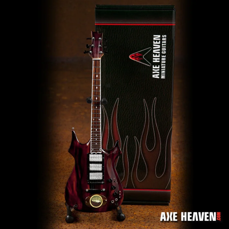 JERRY GARCIA LIGHTNING BOLT TRIBUTE MINI GUITAR REPLICA - OFFICIALLY LICENSED