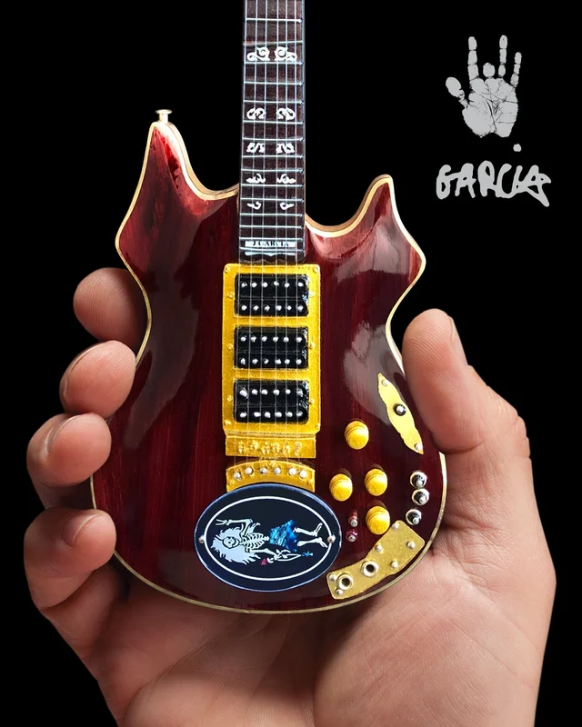 JERRY GARCIA ROSEBUD TRIBUTE MINI GUITAR REPLICA - OFFICIALLY LICENSED