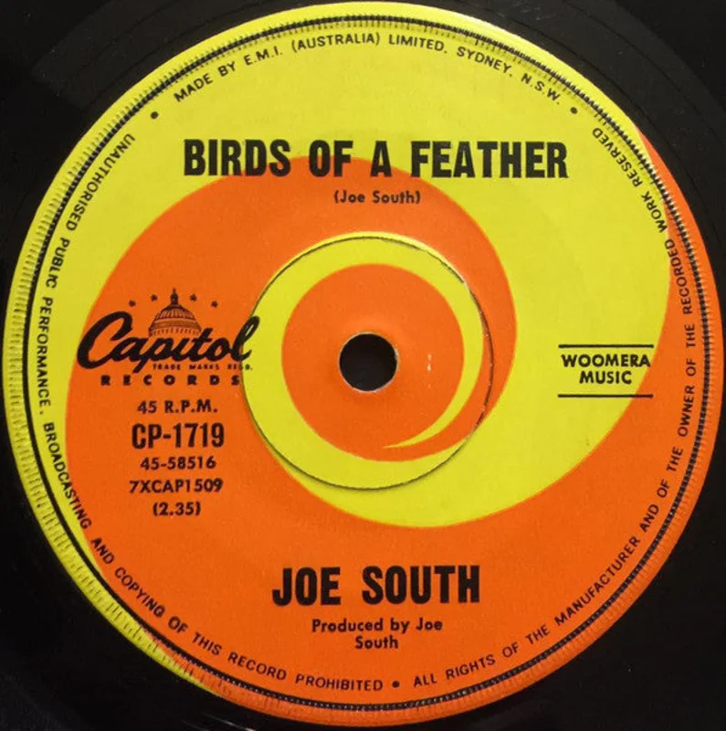 Joe South - Birds Of A Feather / It Got Away (7", Single) (Very Good (VG))